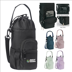 40oz Insulated Water Bottle Carrier Sling Bag